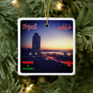 Adorno De Cerámica zLY014 TRIPOLI, Libia, África,