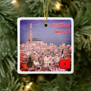Adorno De Cerámica zMA005 CASABLANCA, Marruecos, África,