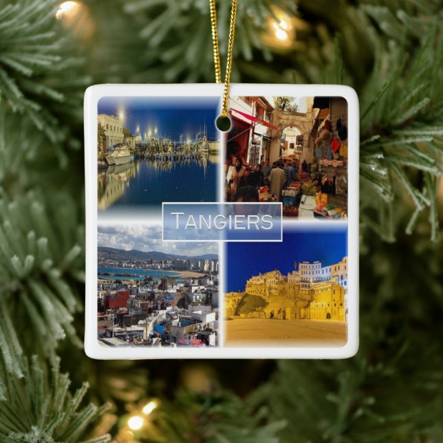 Adorno De Cerámica zMA012 TANGIERS, Mosaic, Marruecos, África, (Árbol)