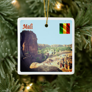 Adorno De Cerámica zML005 MALI, Begnimatou, África,