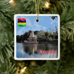 Adorno De Cerámica zMU017 MAURITIUS, Lago Sagrado, África,