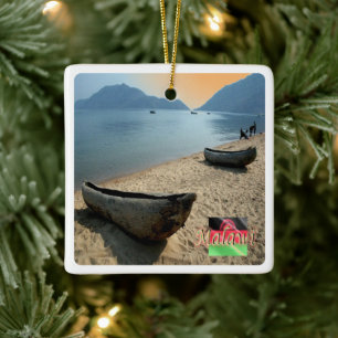 Adorno De Cerámica zMW005 MALAWI, Lago Malawi, África,