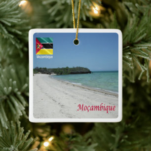 Adorno De Cerámica zMZ004 MOZAMBIQUE, Playa, África,