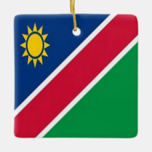 Adorno De Cerámica zNA001 NAMIBIA, Bandera, África,