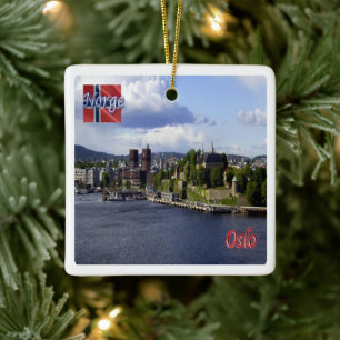 Adorno De Cerámica zNO004 OSLO, Noruega, Europa,