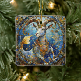 Adorno De Cerámica Zodiac - Capricornio