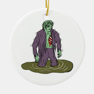 Adorno De Cerámica Zombi del pantano