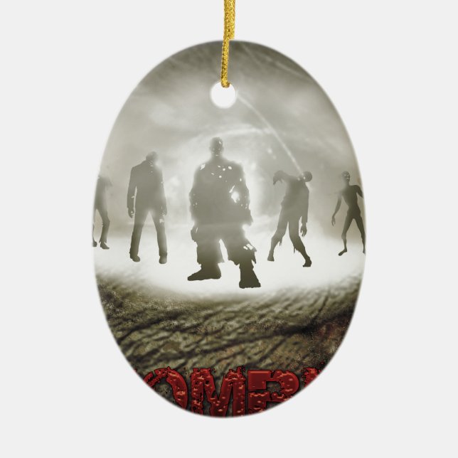 Adorno De Cerámica Zombie Eye (Frente)