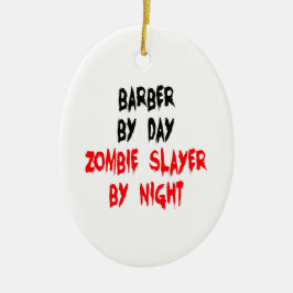 Adorno De Cerámica Zombie Slayer Barber