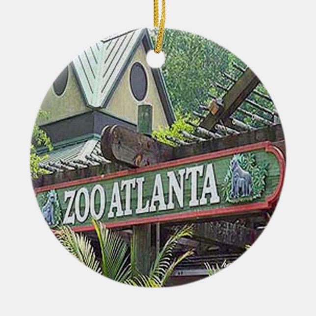 Adorno De Cerámica Zoológico de Atlanta, Zoológico de Atlanta Ornamen (Frente)