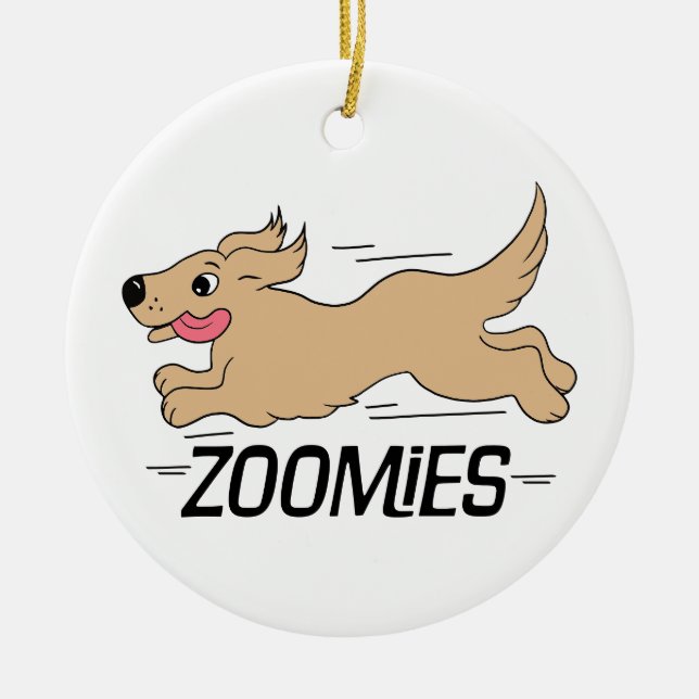 Adorno De Cerámica Zoomías de perros (Frente)