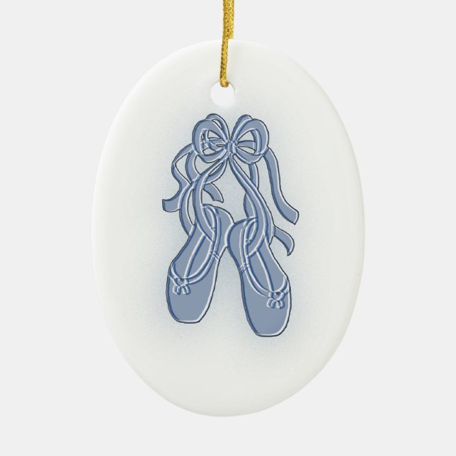 Adorno De Cerámica Zorros de ballet azul (Frente)