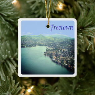 Adorno De Cerámica zSL004 FREETOWN, Panamá, Sierra Leona,