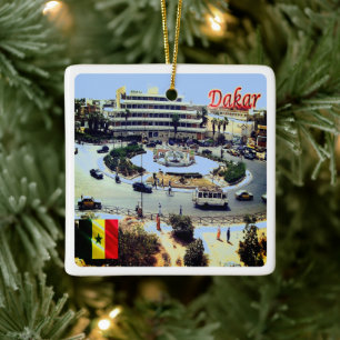 Adorno De Cerámica zSN010 SENEGAL, Vista aérea, África,