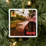 Adorno De Cerámica zT003 MAYOTTE, Beach, África,<br><div class="desc">Aquí encontrarás el recuerdo de tus vacaciones. (zT003 MAYOTTE,  playa,  ornamento cerámico africano). Amplíe a amigos y familiares con los recuerdos únicos de su gran viaje. Pruébenos. #LeoPepeDesign - paisaje de playa en mayotte,  mayotte en áfrica,  diseño de leopetas,  turismo fotográfico de viajes,  navidades regalos de recuerdo adorno cerámico.</div>