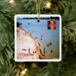 Adorno De Cerámica zTD005 N'DJAMENA, Costa Beach Chari,<br><div class="desc">Aquí encontrarás el recuerdo de tus vacaciones. (zTD005 N'DJAMENA, Coast beach Chari Fridge magnet). Amplíe a amigos y familiares con los recuerdos únicos de su gran viaje. Pruébenos. #LeoPepeDesign - chari de playa de costa en jamena, chad de áfrica, diseño de leopegrafía, viaje de turismo fotográfico, navidades regalo de recuerdo...</div>