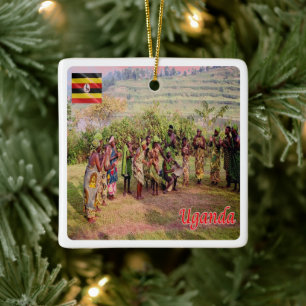 Adorno De Cerámica zUG003 UGANDA, Batwa, África,