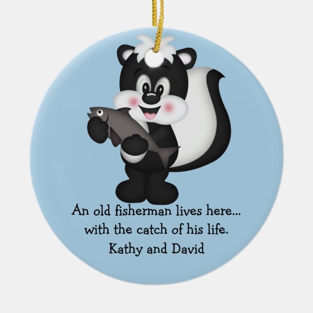 Adorno De Cerámica Zunco y pescado (Frente)