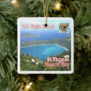 Adorno De Cerámica zVI012 SAINT THOMAS, Bahía de Magens, Islas Vírgen