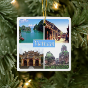 Adorno De Cerámica zVN014 VIETNAM, Mosaic, Asia,