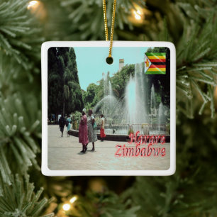 Adorno De Cerámica ZW014 HARARE, Zimbabwe, África,