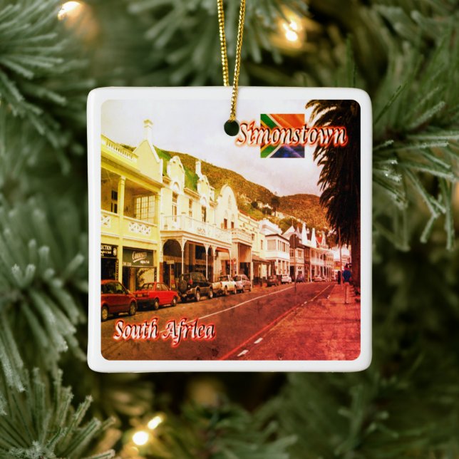 Adorno De Cerámica ZZA021 CIUDAD DE SIMON, Sudáfrica, (Árbol)