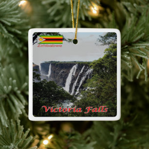 Adorno De Cerámica zZW005 VICTORIA FALLS, Zimbabwe, Africa, Fridge