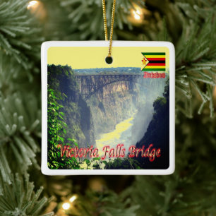 Adorno De Cerámica zZW006 VICTORIA FALLS, Zimbabwe, África,
