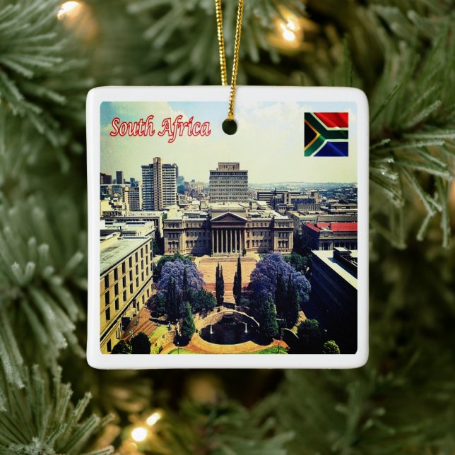 Adorno De Cerámica ZZZA022 SUDÁFRICA, Universidad Wits, (Árbol)