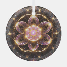 ADORNO DE CRISTAL 輝くピンクの華