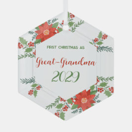 Adorno De Cristal 1.ᵉʳ Navidad como Gran Abuela