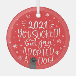Adorno De Cristal 2021 fue un asco, pero adoptaron un perro divertid