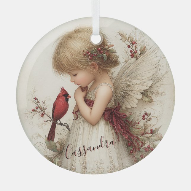 Adorno De Cristal A Gentle Spirit in Holiday Stillness (Anverso)