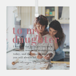 Adorno De Cristal A mi hija | Oferta y regalo fotográfico