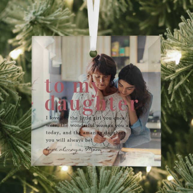 Adorno De Cristal A mi hija | Oferta y regalo fotográfico (in situ)