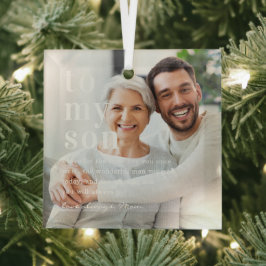 Adorno De Cristal A mi hijo | Oferta y regalo fotográfico