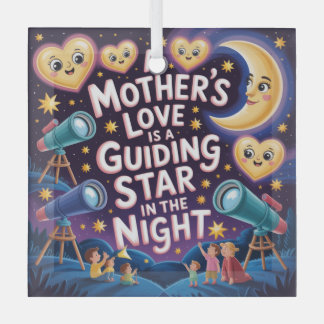 Adorno De Cristal A Mother's Love Is A Guiding Star In The Night