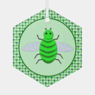 Adorno De Cristal Abeja y rocas de San Patricio