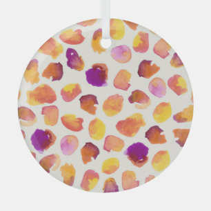 Adorno De Cristal Abstract Watercolor Vintage Ilustracion sin foco