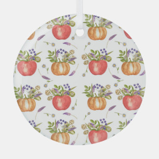 Adorno De Cristal Acuarela De Otoño, Composición Sin Marea.