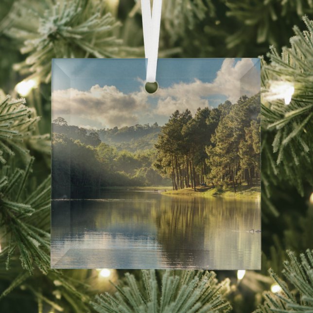 Adorno De Cristal Agua | Pang Oung Lake & Pine Forest Tailandia (in situ)