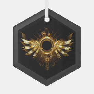 Adorno De Cristal Alas de steampunk