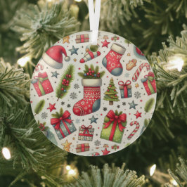 Adorno De Cristal Alegría de la Navidad