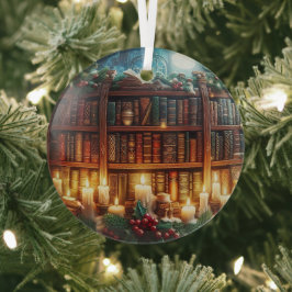Adorno De Cristal Amantes de los libros, adorno, personaliza con tu