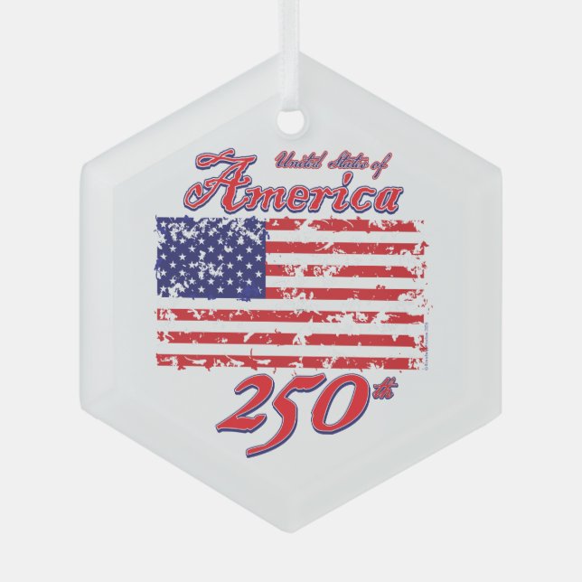 Adorno De Cristal America 250 (Anverso)