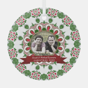 Adorno De Cristal Amigos de la familia de vacaciones Regalo de foto 