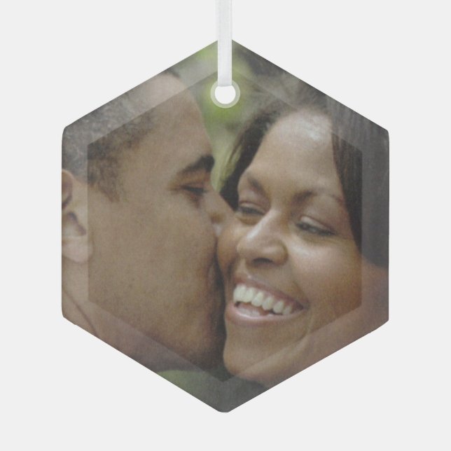 ADORNO DE CRISTAL AMOR PRESIDENCIAL, BARACK OBAMA (Anverso)