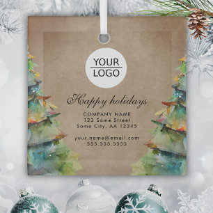 Adorno De Cristal Añadir promoción de árbol de Navidad de Personaliz