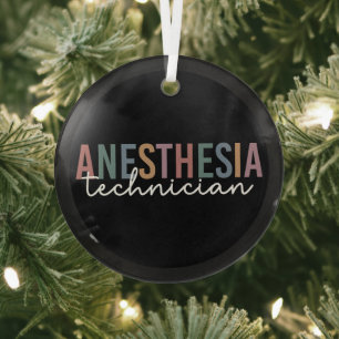 Adorno De Cristal Anestesia Técnica Retro Anestesia Tech