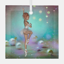 Adorno De Cristal Antecedentes de las perlas pintadas y bailarina ba